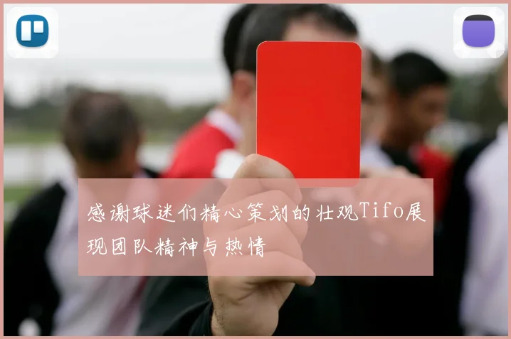 感谢球迷们精心策划的壮观Tifo展现团队精神与热情